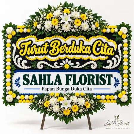 Papan Bunga Duka Semampir