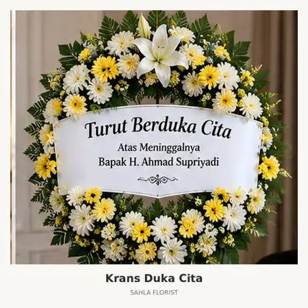 Krans Bunga Duka Semampir